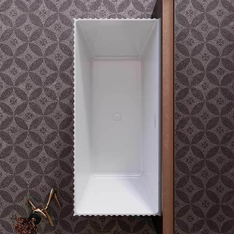 Wholesale Fashion Acrylic Fluted Bathtub TW-7125