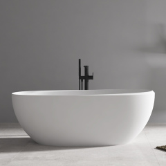 Quality Wholesale Unique Design Egg-Shaped Stone Resin Bathtub XA-8817