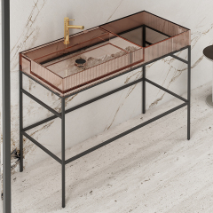 Wholesale Price Transparent Console Wash Basin TW-8685YT