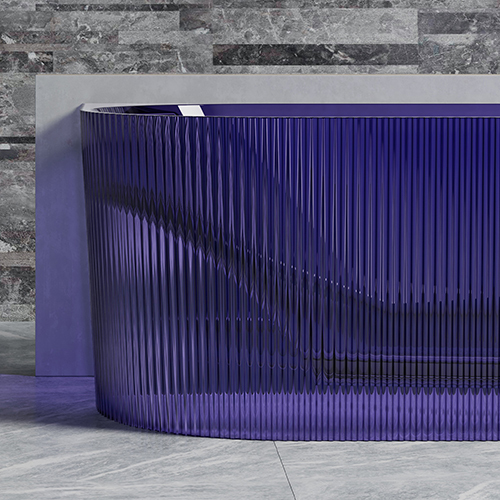 Manufacturer Transparent Resin Freestanding Bathtub TW-8306T