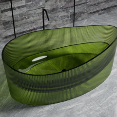 Wholesale Price Freestanding Transparent Resin Bathtub TW-8307T