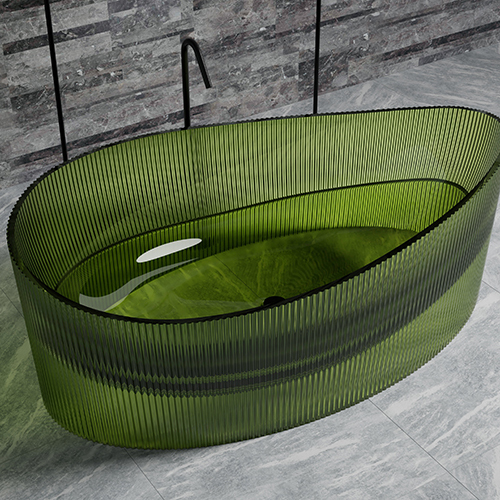Wholesale Price Freestanding Transparent Resin Bathtub TW-8307T
