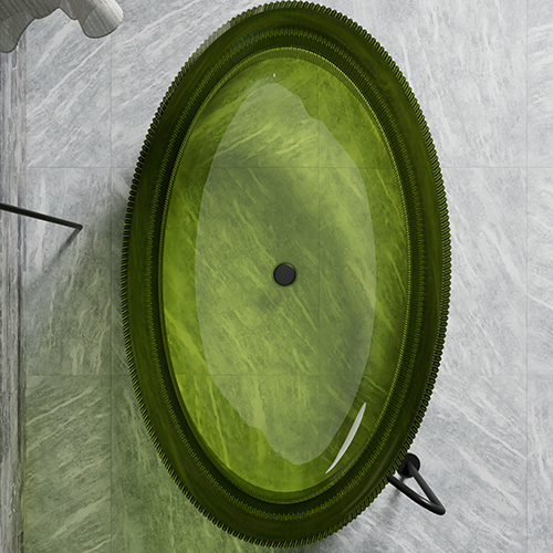 Wholesale Price Freestanding Transparent Resin Bathtub TW-8307T