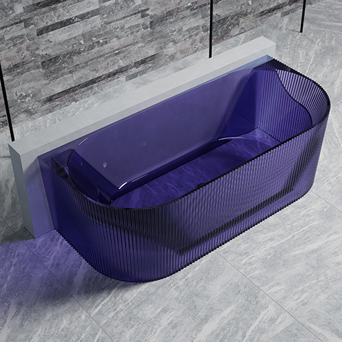 Manufacturer Transparent Resin Freestanding Bathtub TW-8306T