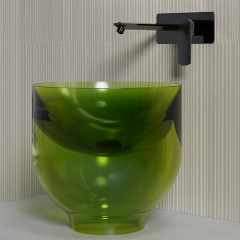 Supplier Counter Top Transparent Wash Basin TW-A91T