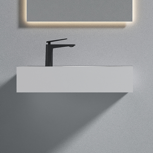 Factory Wholesale Rectangle Above Counter Top & Wall Hung Wash Basin XA-G01
