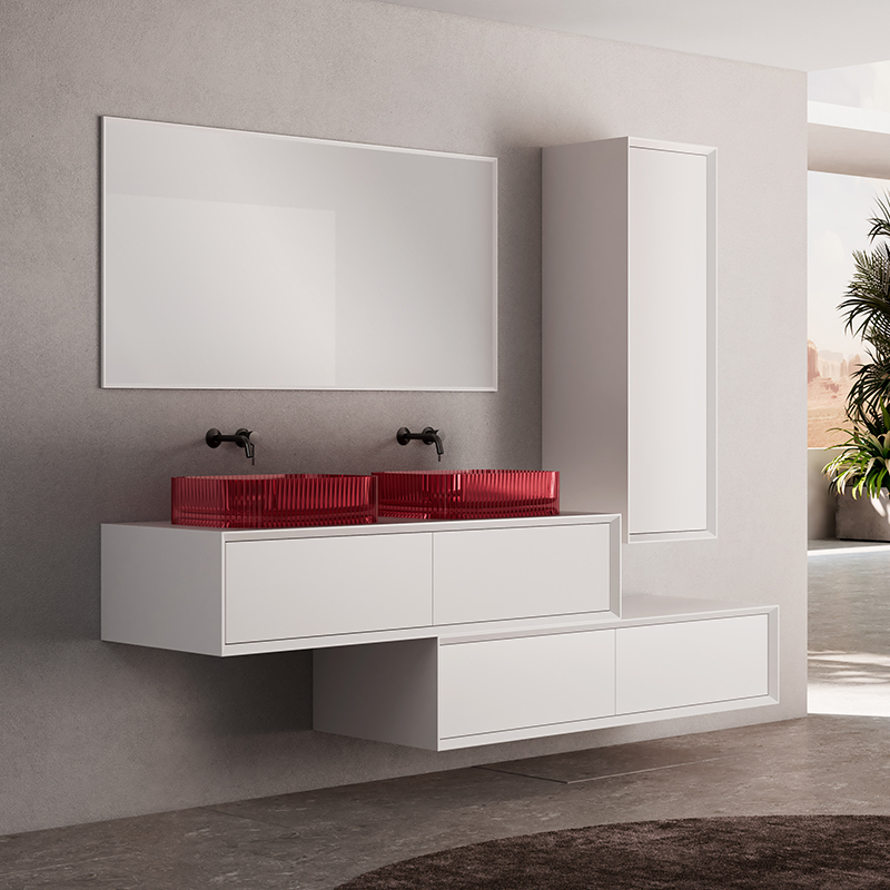 Quality Wholesale Unique Design Transparent Bathroom Cabinet Combination MV-2220