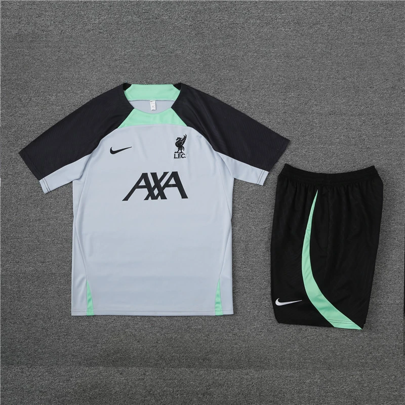 Short sleeve adult and kids jackets 23 24 Liverpool Men's Football training Jersey Kit Men's and Children's football tracksuit Jogging 2023 24