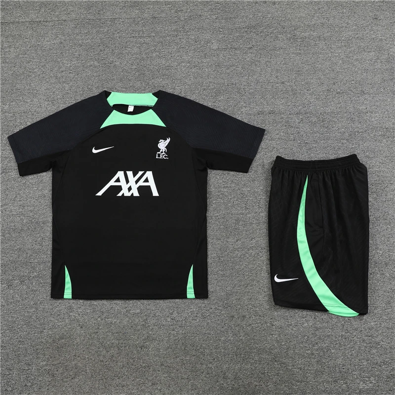 Short sleeve adult and kids jackets 23 24 Liverpool Men's Football training Jersey Kit Men's and Children's football tracksuit Jogging 2023 24