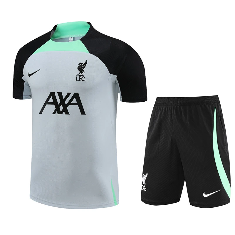 Short sleeve adult and kids jackets 23 24 Liverpool Men's Football training Jersey Kit Men's and Children's football tracksuit Jogging 2023 24