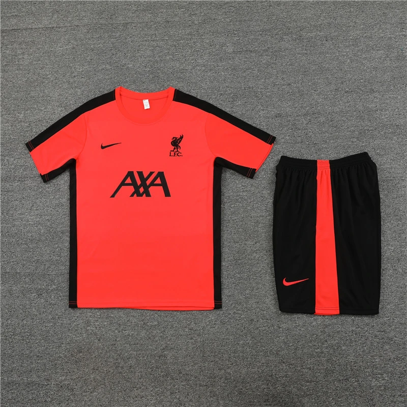 Short sleeve adult and kids jackets 23 24 Liverpool Men's Football training Jersey Kit Men's and Children's football tracksuit Jogging 2023 24