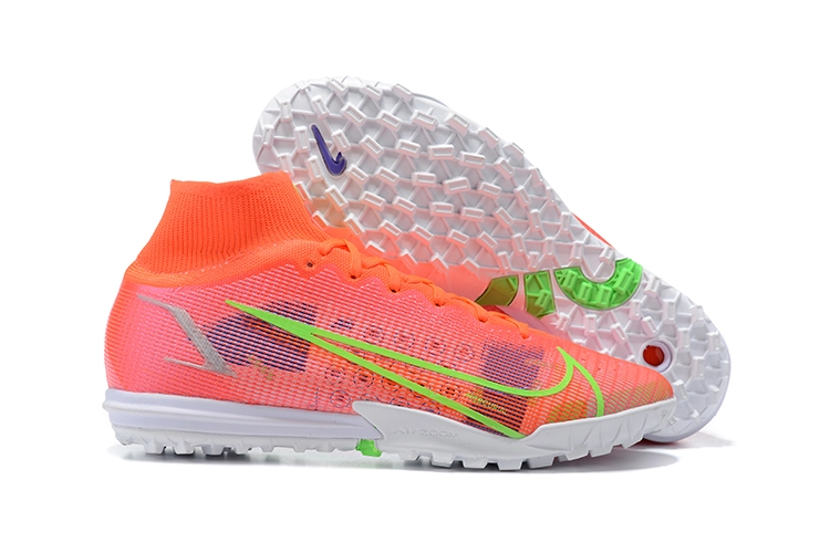 Nike Assassin 14 generation High top fully knitted waterproof MD plus air grass nails football shoes Nike Superfly 8 Academy TF39-45
