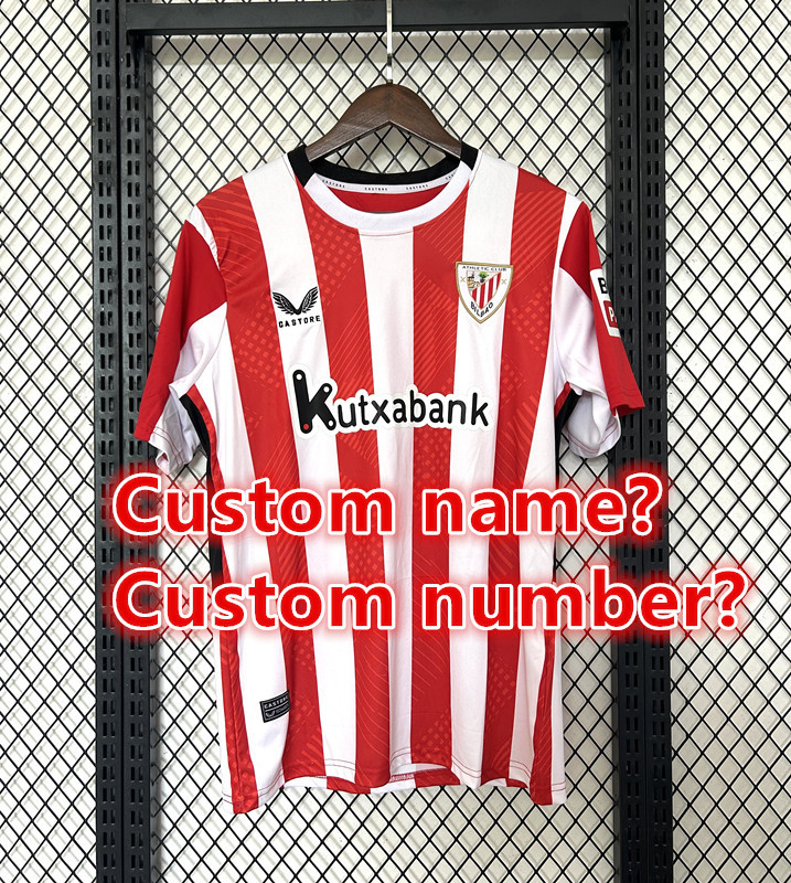 Fan edition size S-4XL  2024 2025 Bilbao Soccer Jerseys 2024 Bilbao  Football Shirt Jerseys Tight jersey Football jersey