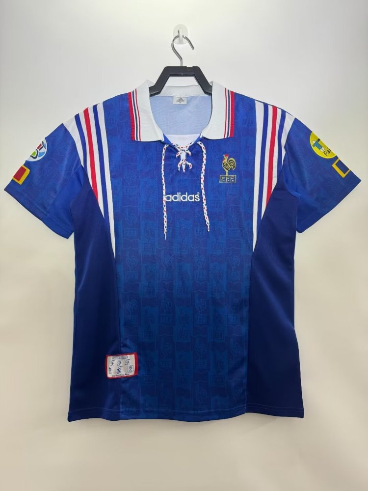 retro jerseys Football throwback jerseys 1996 France Soccer Jerseys 1996 France Football Shirt Jerseys Tight jersey Football jersey