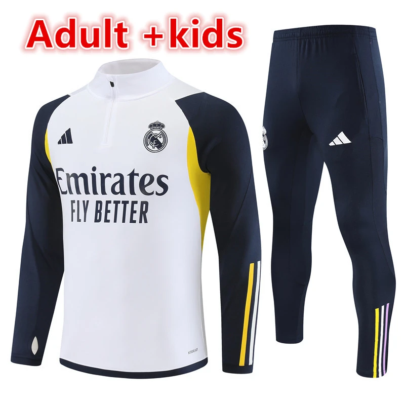 adult and kids jackets  24 25 Real Madrid Training jacket Men's Football soccer training Jersey Jacket Kit 2024 Real Madrid Children's Football training jacket football tracksuit Jogging kit Shirt