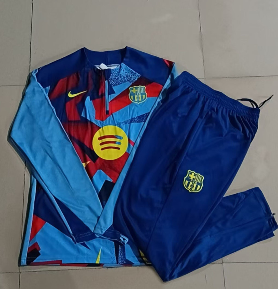 adult  Training suit jackets 25 26 Barcelona Training jacket Men's Football soccer training Jersey Jacket Kit 2025 Barcelona Children's Football training jacket football tracksuit Jogging kit