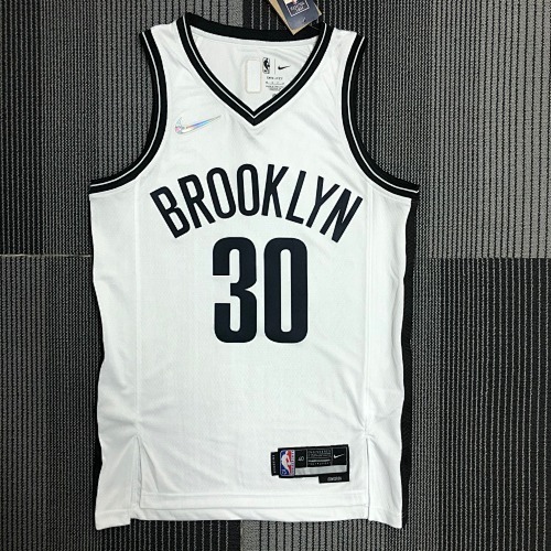 NBA  75th Anniversary, Brooklyn Nets, white, number 30, Curry