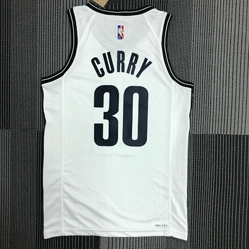 NBA  75th Anniversary, Brooklyn Nets, white, number 30, Curry