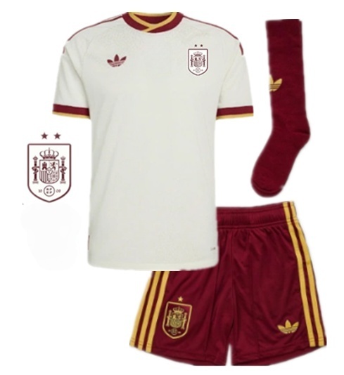 2 stars + socks Adult + kids Kit 2026 2027 Spain jersey adult football shirt children's wear soccer jersey Football jersey 2026 Spain soccer jersey kids + Adult kit children