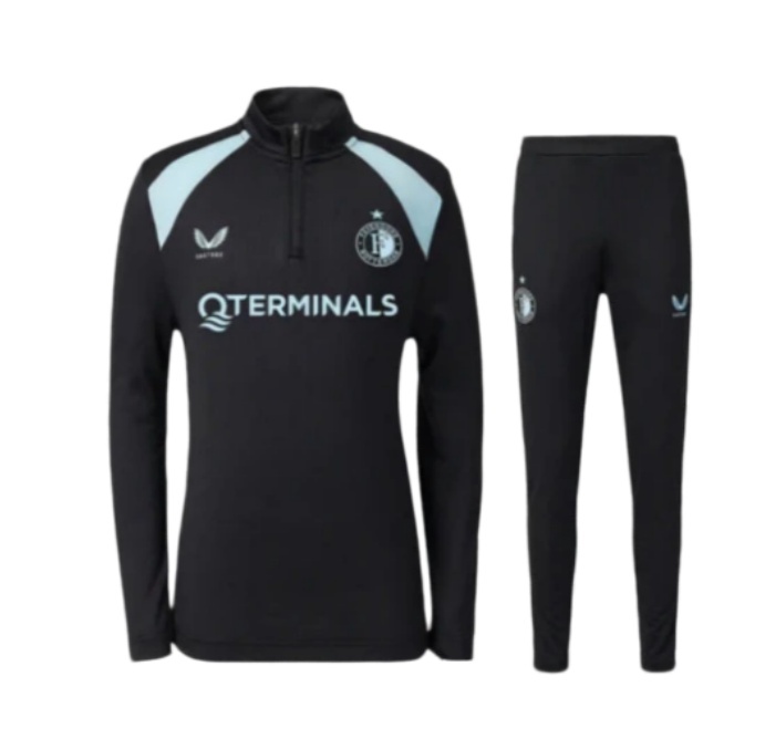 Adult kids Training suit jackets 2026 2027 Feyenoord Training jacket Men's Football soccer training Jersey Jacket Adult Kit 2026 Feyenoord Children's Football training jacket football tracksuit Jogging kit