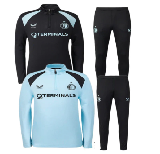 Adult kids Training suit jackets 2026 2027 Feyenoord Training jacket Men's Football soccer training Jersey Jacket Adult Kit 2026 Feyenoord Children's Football training jacket football tracksuit Jogging kit