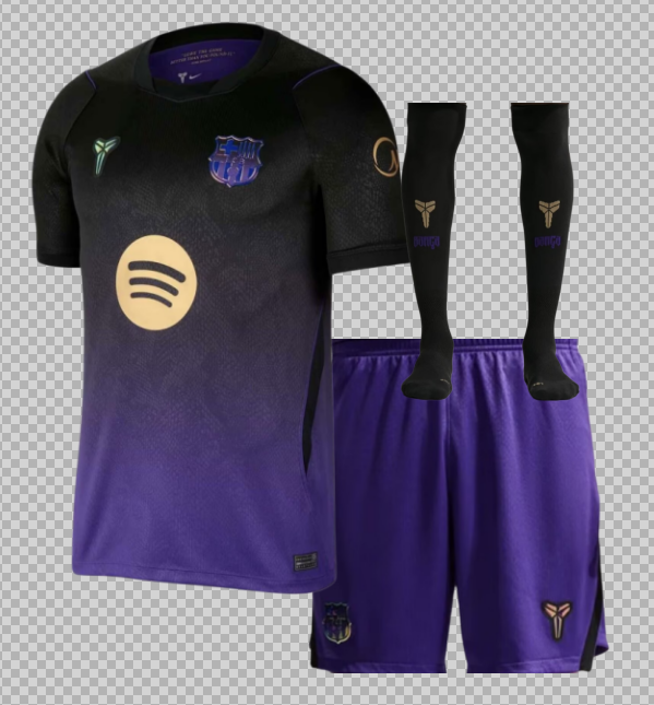 + socks Adult + kids Kit 2026 2027 Barcelona jersey adult football shirt children's wear soccer jersey Football jersey 2026 Barcelona soccer jersey kids + Adult kit children