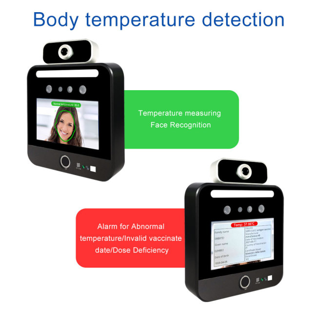 TM-GP05L EU digital green pass qr code+Temperature Detection Face Recognition Terminal