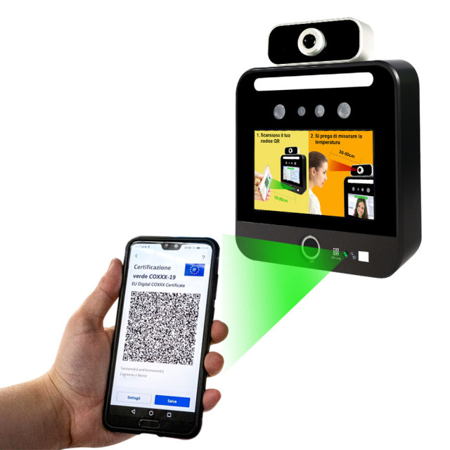 TM-GP05L EU digital green pass qr code+Temperature Detection Face Recognition Terminal