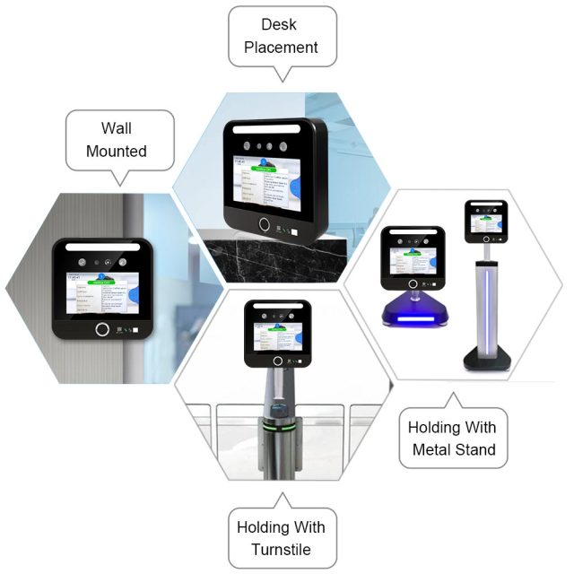 TM-GP05LN EU digital green pass qr code+Temperature Detection Face Recognition Terminal