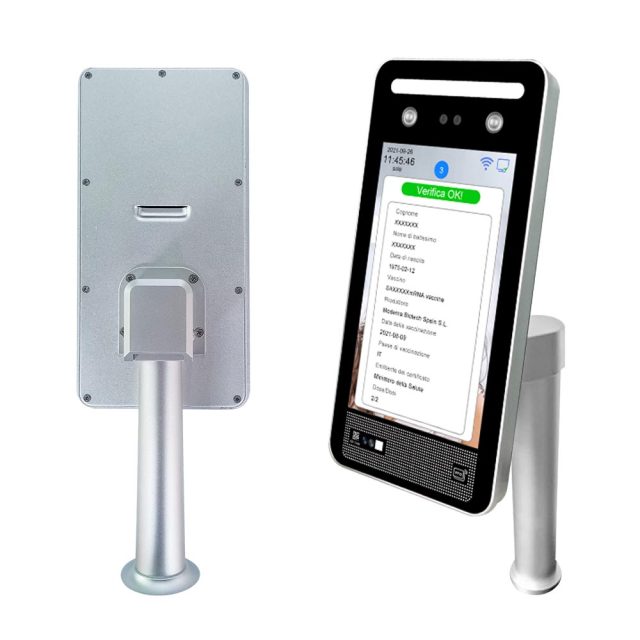 TM-GP08LN EU digital green pass qr code+Temperature Detection Face Recognition Terminal