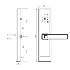 TM-M1 Smart TUYA Fingerprint Door Lock
