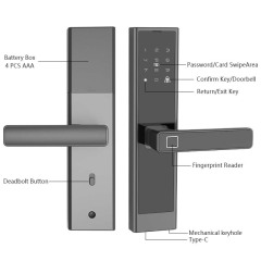 TM-M1 Smart TUYA Fingerprint Door Lock