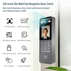 AZ802 Self-service Slim Metal Face Recognition Access Control,TIMY – Global Biometric Security Solution Provider Since 2000