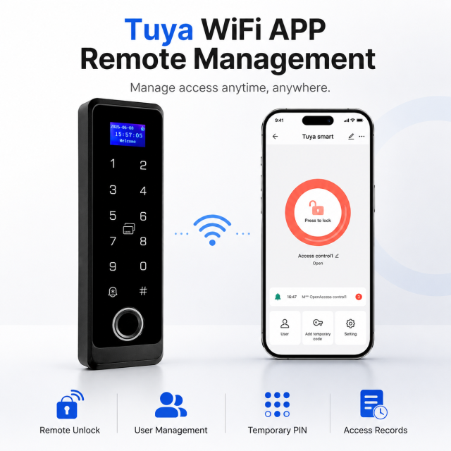 TM-A55Z TUYA IP68 waterproof access control,TIMY – Global Biometric Security Solution Provider Since 2000