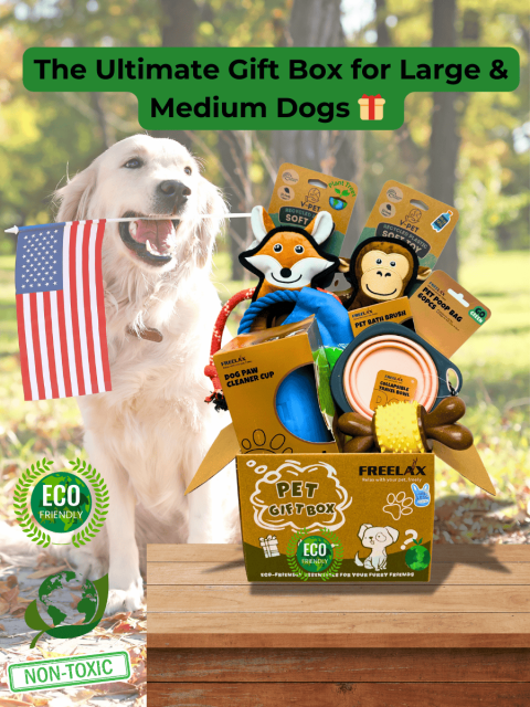 Freelax Dog Toy Gift Box: Eco-Friendly Fun for Your Furry Friend!