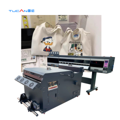 60cm DTF printer 2-4 heads for full color 9 colors DTF printing with flurocent colors new technology