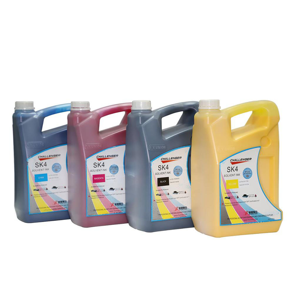 5liters eco-green low smell spt 510 1020 head use original infiniti challenger sk4 solvent ink