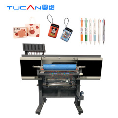 60cm uv dtf printer for all different shape media cmyk white varnish color xp600 i3200 head