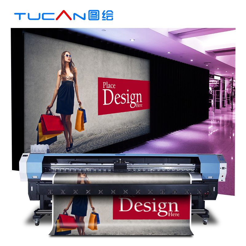 3.2m Inkjet eco solvent printer, digital wallpaper/vinyl sticker/mesh printing machine