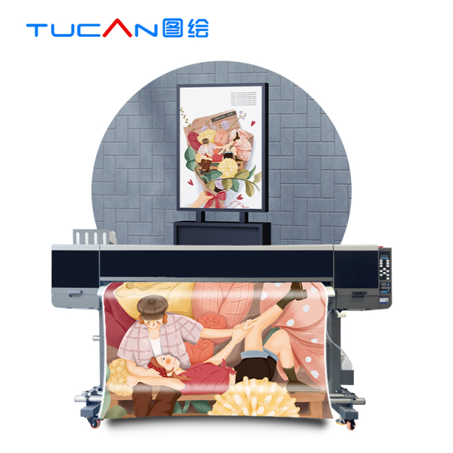 Tucan 1.6m 1.8m 1.9m high speed eco solvent printer XP600/i3200/i1600 double head flex banner vinyl printer
