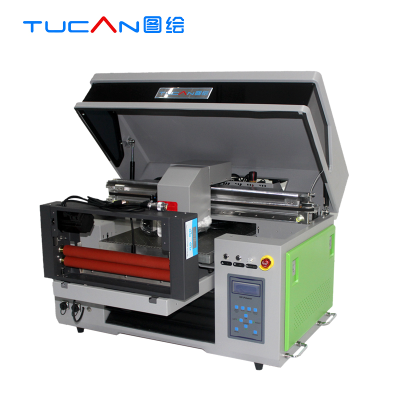 4060 UV 2 heads Epson XP600 One machine three functions multi use UV flatbed printer UV DTF printer Cylinder printer