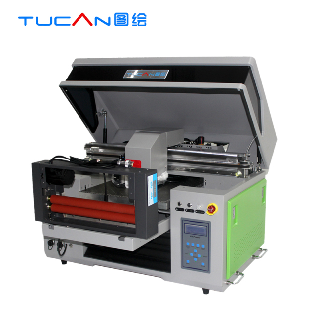 4060 UV 3 heads Epson XP600 One machine three functions multi use UV flatbed printer UV DTF printer Cylinder printer