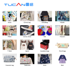 Tucan good quality with affordable price A2 42cm DTF Printing Machine with 2 head xp600 printer for all fabric