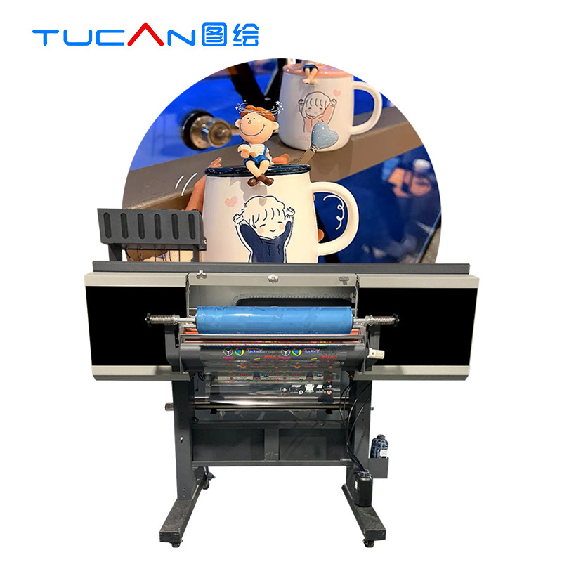 Cost effective 60cm UV DTF printer with Epson i1600 print head for making stickers on anything