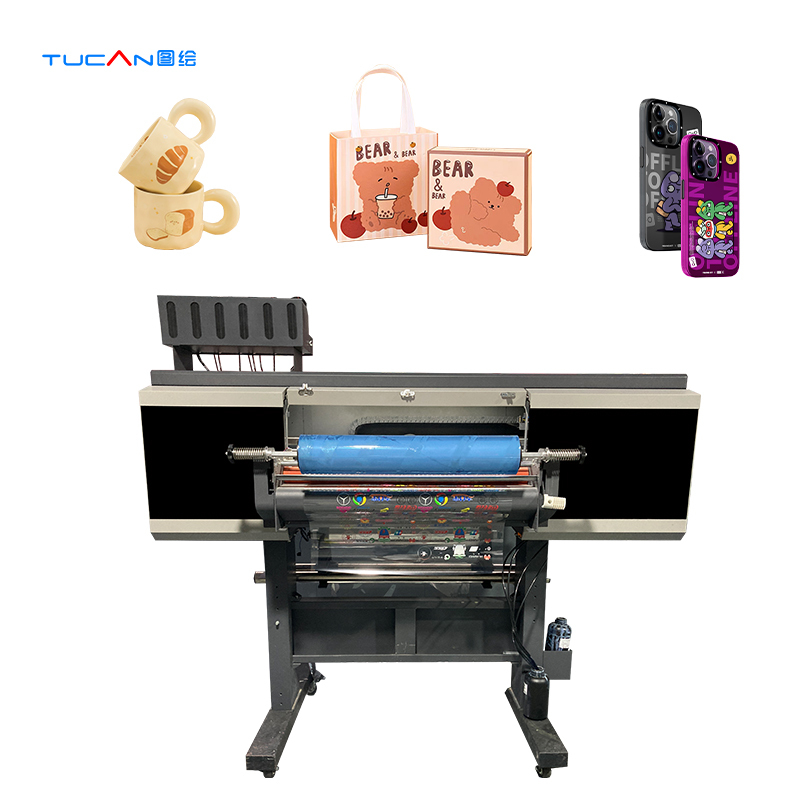 Cost effective 60cm UV DTF printer with Epson i1600 print head for making stickers on anything
