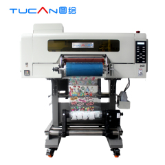 Fast speed 30cm UV DTF printer Epson head i3200 with auto intergrated laminating