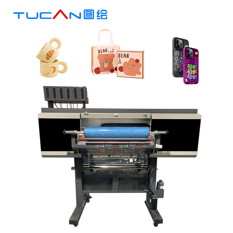 Cost effective 60cm UV DTF printer with Epson i1600 print head for making stickers on anything
