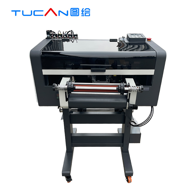 Epson i1600 print head 30cm UV DTF printer with laminator cmyk white varnish full colors