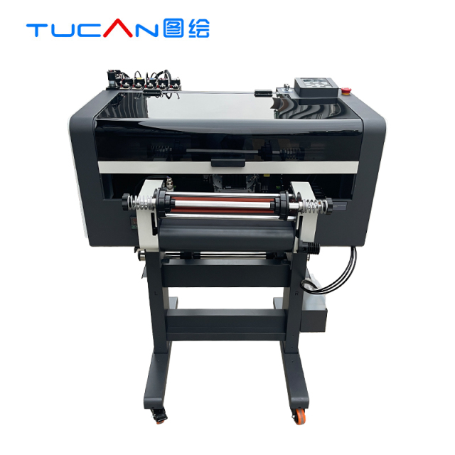 Epson i1600 print head 30cm UV DTF printer with laminator cmyk white varnish full colors