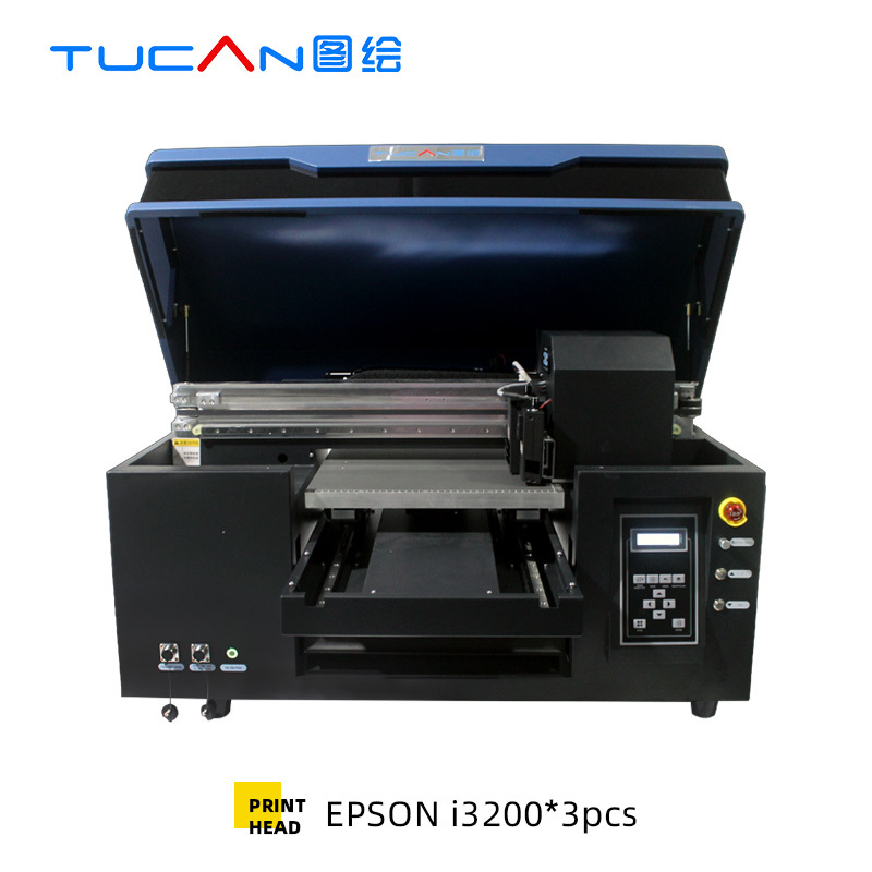 4060 size i3200-U1 print head 3-in-1 multifunctional UV printer flat cylinder printer UV DTF film sticker printing effect